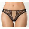 String dentelle noir et beige Axami