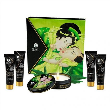 Coffret massage bio secret de Geisha Shunga